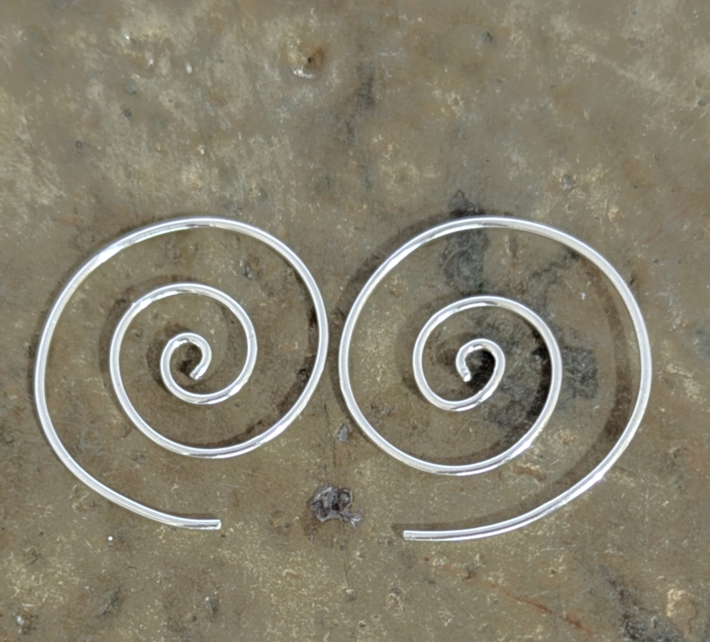Sterling Silver Spiral Earrings