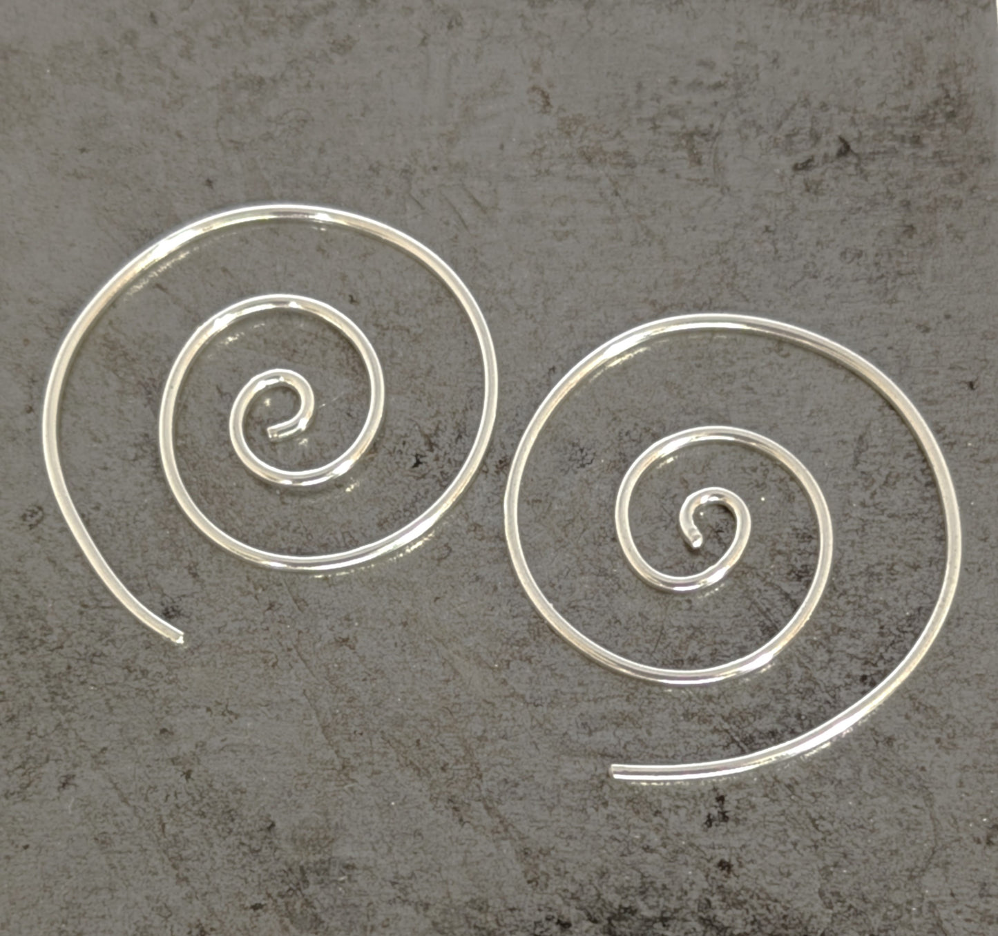 Sterling Silver Spiral Earrings
